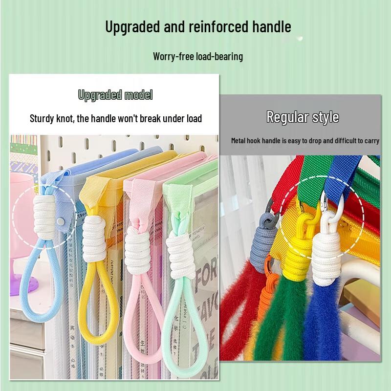 Three-Year Two-Class Large Capacity A4 Zipper File Bag