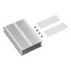 Aluminium Electric Box Waterproof Junction Enclosure Case Integrated for DIY Silver 24x69x100mm