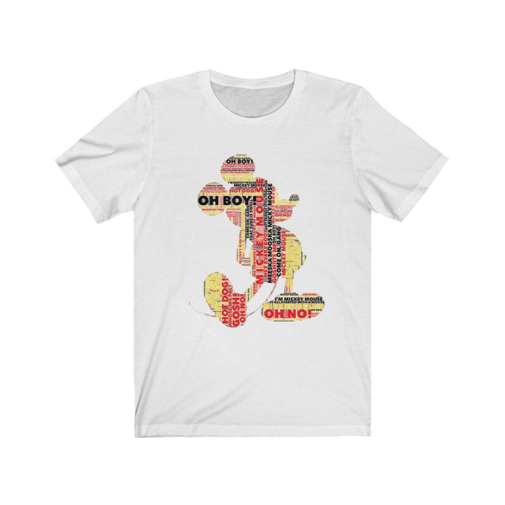 Disney inspired mickey quote shirt Unisex Jersey Short Sleeve Tee, mickey T-Shirt, mickey silhouette T-Shirt, mickey quote shirt, mickey tee