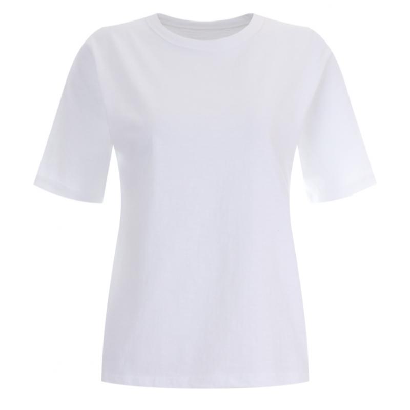 Shop Women Slub Round 100 CoTTon Summer ShorT Sleeve T shirT Dai Wsh 12015