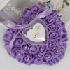 Romantic Heart Ring Pillow Transparent Box Ring Holder Wedding Ring Pillow For Wedding