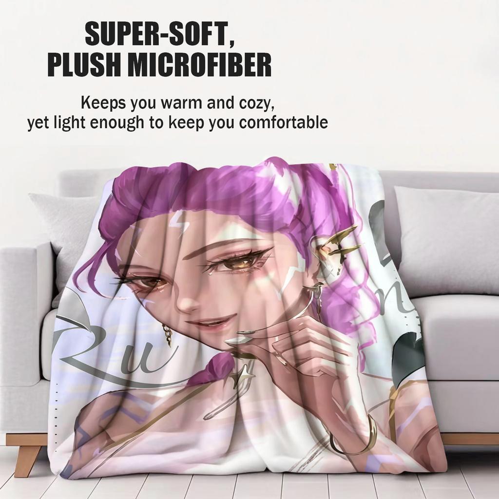 KPop Demon Hunter Blanket Multifunctional Small Cover Blanket Suitable For Family Outdoor Travel Camping Gifts For Girl And Boy