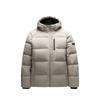 Comfortable Breathable Versatile Hooded Zipper Down Jacket Men Outerwear Light-Chestnut-Gray 152517921R-1