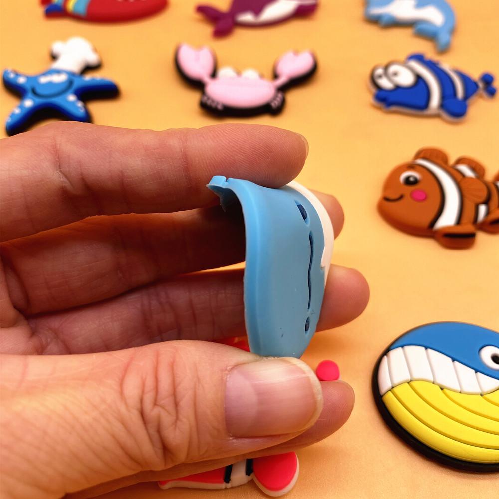 12 шт./компл. Магниты с рыбками из мультфильмов для декора холодильника, милые магниты на холодильник для детей, детские магнитные аксессуары для декора холодильника
