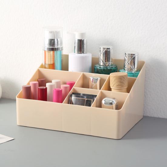 6 сеток косметический органайзер коробка настольный пластиковый контейнер для хранения мелочей