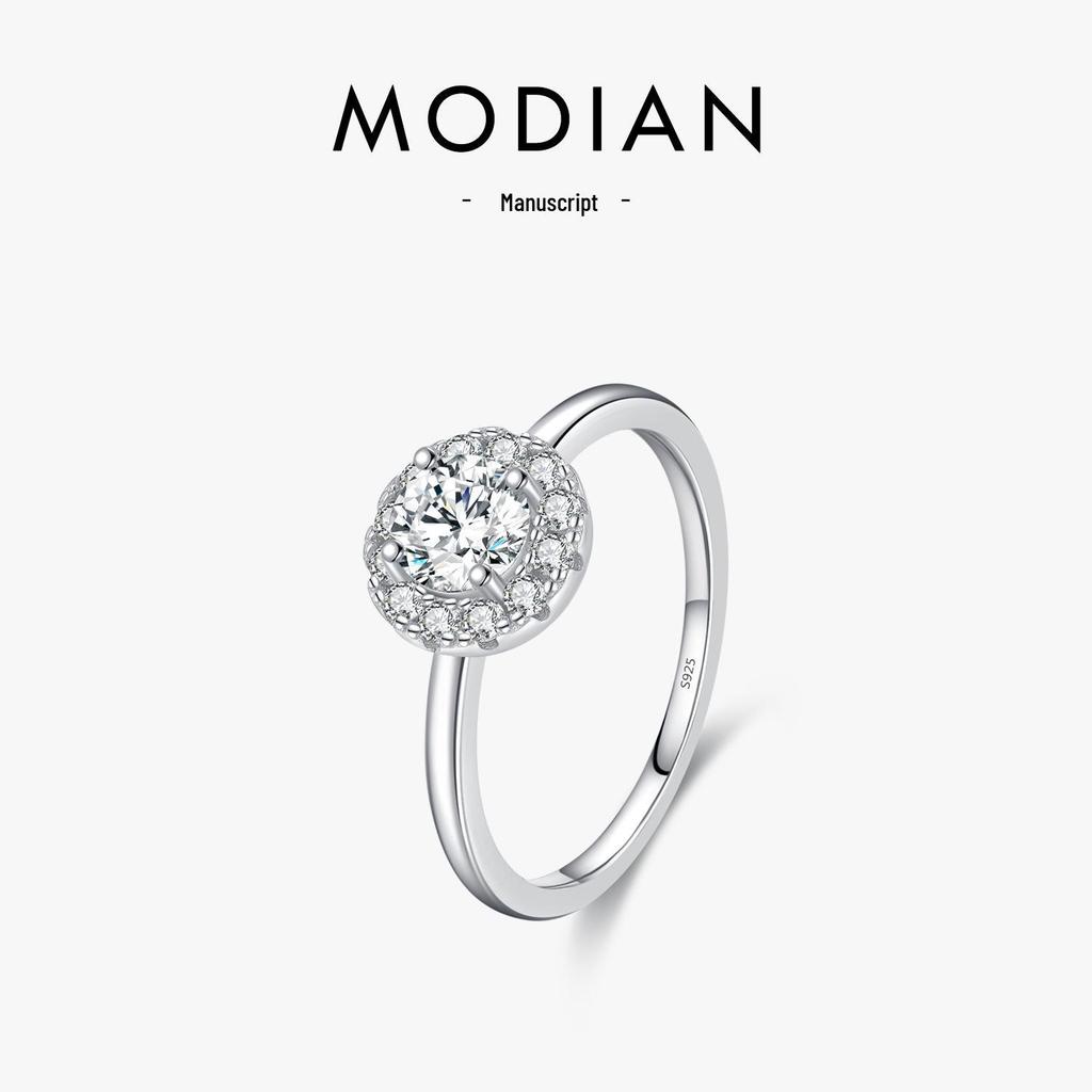 Elegant Moissanite S925 Sterling Silver D-Color Ring for Women - 50-Point High-End Ins Style.