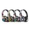 Новые Bluetooth-наушники с граффити, Hi-Fi звук, басы, складные, беспроводные, со встроенным микрофоном, наушники