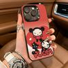 Cute Cartoon Pucca Garu For iPhone 17 16 15 14 13 12 11 Pro Max XS  17 Air Silicone Colored Silver Bumper Cover