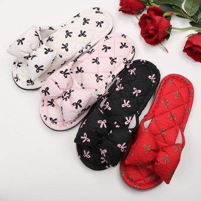 Трехслойные утолщенные тканевые тапочки, летние женские тапочки для деревянного пола, домашние тапочки на мягкой подошве