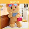 Bear Glasses Butter Plush Toy Cartoon Stuffed Animal Doll Decoration Kids Gift