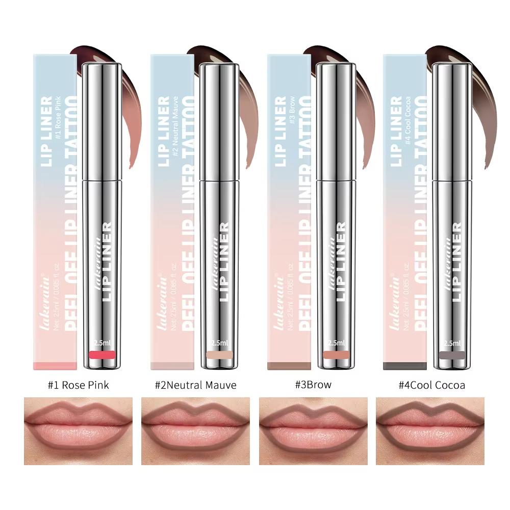 Водостойкий карандаш для губ Peel Off Tattoo Lipgloss Водостойкий долговечный матовый оттенок для губ Brown Contour Tear-off Lipstain Cosmetic