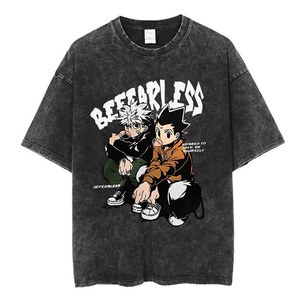 Anime Hunter X Hunter Chrollo Lucilfer Logo Printed Tshirt Men Manga  Cotton Tee Casual Vintage T Shirt Harajuku Male Tops