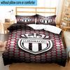 3pcs Monaco Football club Printed Bedding Set Duvet Cover Closure Includes 1 Duvet Cover & 2 Pillowcases Bedding Sets Home Decor Gifts