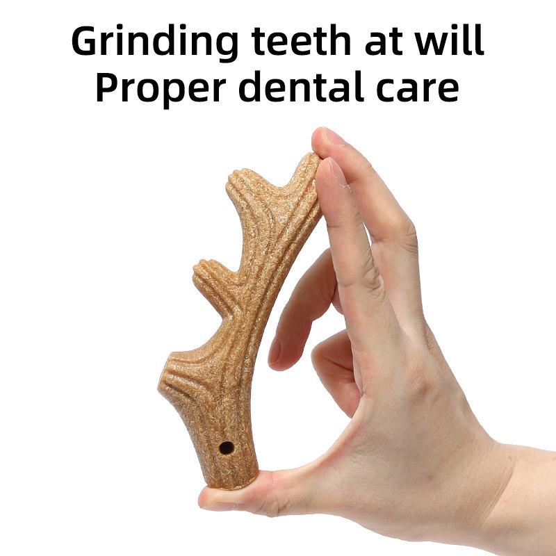 Dog toys, deer antlers, grinding teeth sticks, small, medium, and large dogs, bite resistant dog toys, pet supplies