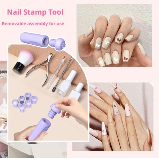 Силиконовая ручка для дизайна ногтей, самодельные инструменты для дизайна ногтей, портативные женские и женские маникюрные карандаши для ногтей, граффити