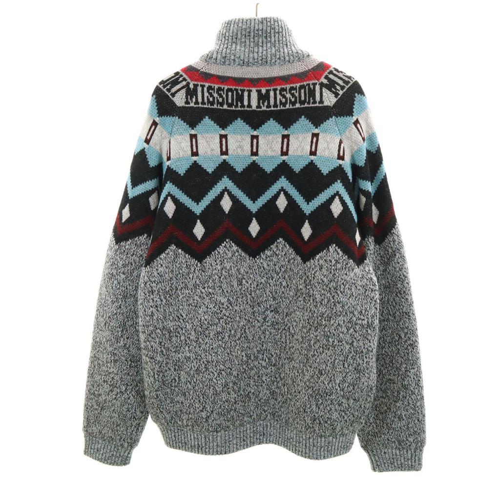 Missoni Вязаная куртка с узором Fair Isle 48 Мульти Хлопковый наполнитель Мужская Б/У