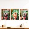 Humor Funny Cats Reading The Newspaper On Toilet Art Canvas Print Painting Poster for Living Room Bathroom Home Wall Decoration