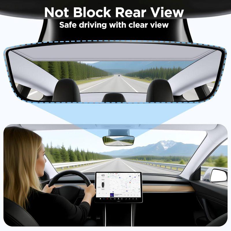 Sunshade For Tesla Model Y 2026 Juniper Model 3 Highland Magnetic Suction Clip Sunshade Skylight Keep Cool Heat Insulation
