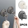 2 шт. Крючки на присосках Легко установить Водонепроницаемые крючки на присосках Крючки на присосках без сверления для душа в ванной комнате и туалете