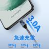 USB Type C Cable iPhone 16 15 Charging Cable Type C 0.5M QC3.0 Fast Charging Short Type C USB2.0 High Speed Data Transfer Nylon Knitting High