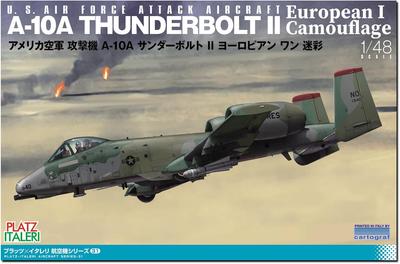 Американский штурмовик Thunderbolt II European One Camouflage Plastic Model PLATZ/Italeri 1/48 A-10A TPA-31