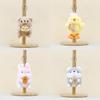Charming Plush Animal Keychain Adorable Dog Cute Bunny Chick And Bear Doll