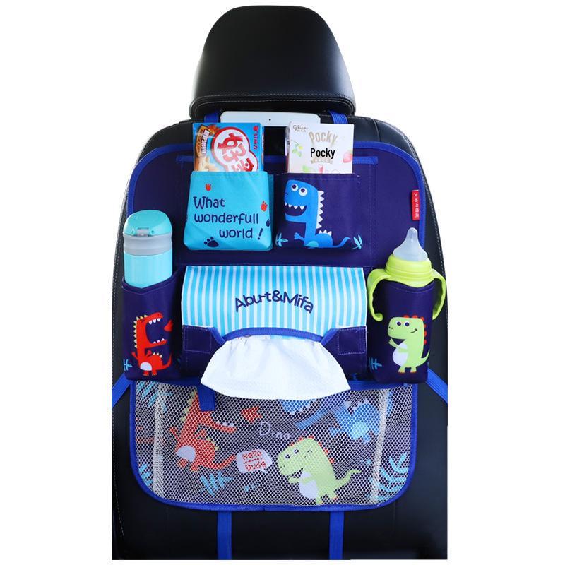 Children's Multifunctional Car Seat Organizer with Touch Screen Compartment