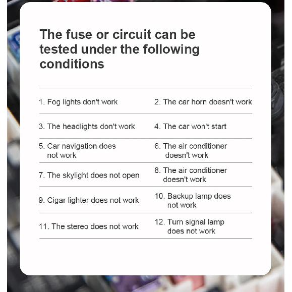 HT86A Car Voltage Detector Pen Automobile Fault Maintenance Circuit Tester Digital Backlight Car Fuse Diagnostic Probe Test Pen