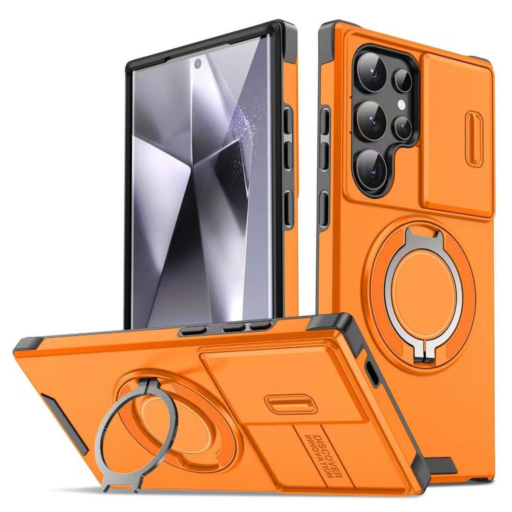 Чехол для телефона Armor Ring Holder для Samsung S25, сверхпрочный противоударный чехол для раздвижного окна, магнитный чехол для автомобиля Samsung S25/S24/S23/S22/Ultra/Plus