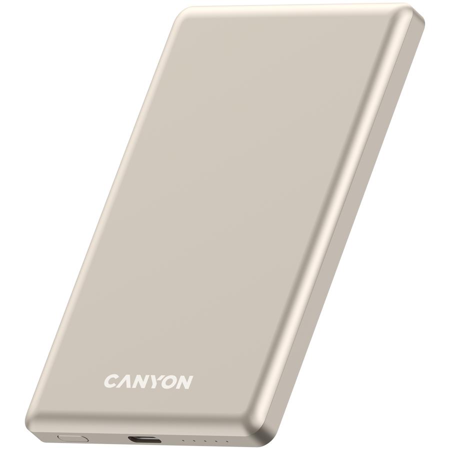 Canyon Powerbank Onpower 505 Slim Magsafe 5000 Mah Pd20W Beżowy