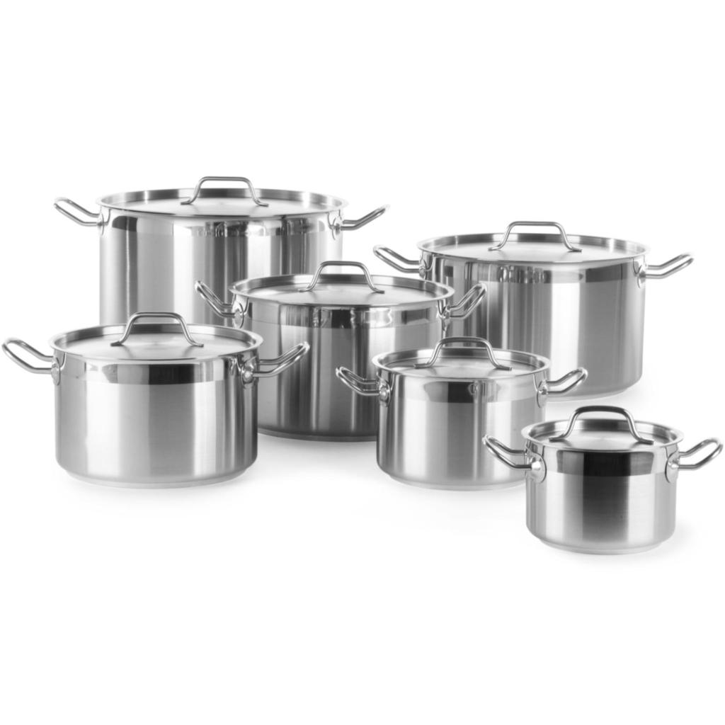 Profi Line Low Pot With Lid Dia. 240 X 105 H - Hendi 830406