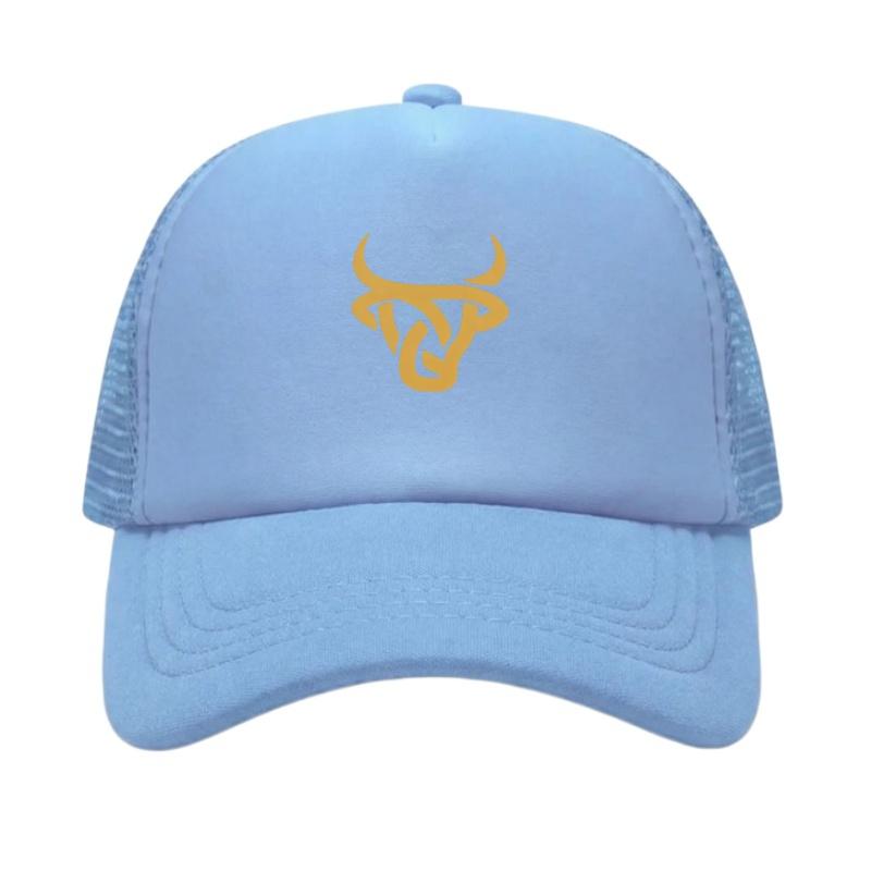 Регулируемая бейсболка с принтом золотой головы быка, классическая кепка Snapback, кепка для папы, дышащая сетчатая кепка, кепка для гольфа, рыбалки, активного отдыха, от солнца