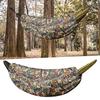 Camouflage Hammock Cover with Zipper Adjustable Elastic Rope Lightweight Autumn Winter Portable