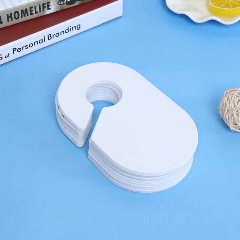 12 шт. белые пластиковые разделители размеров одежды кольца для маркировки одежды размерные бирки стойка