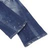 Dsquared2 SEXY TWIST JEAN Painted Denim Pants, Men's, Indigo, Size 44, S74LB1023, 2021 Autumn/Winter Collection Bottoms 44 IndigoUsed