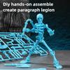 Скелет Многосуставный Подвижный 3D DIY Сборная Модель Украшения Игрушка для розыгрыша Экшн-фигурка Декор для рабочего стола Детский подарок Миниатюрная статуэтка