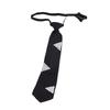 Imitation Pearl Women's Pre-tied Necktie Vintage Lazy Necktie Fashion Neckwear  Uniform Shirt