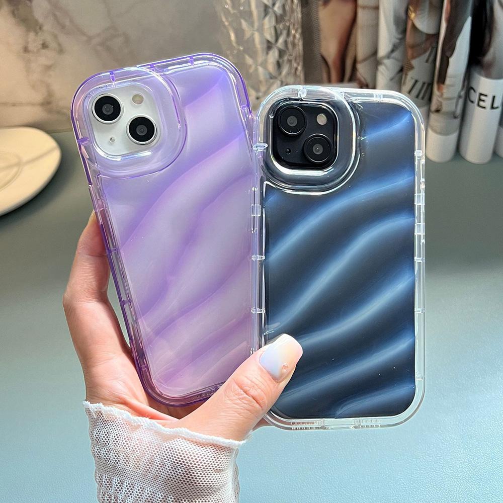 Чехол с волнистым узором для iPhone 13, чехол для iPhone 11, 14, 15, Pro Max, 12, XR, 7, 8, Plus, X, Xs, SE, 6, 14, Promax, 13, promax, мягкий, роскошный, Funda