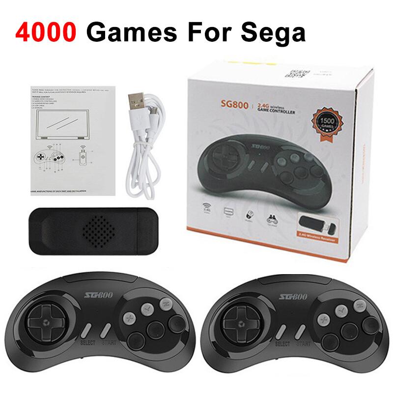 SG800 Ретро игровая приставка HD Game Stick 16Bit Для Sega 4000 игр + Контроллер
