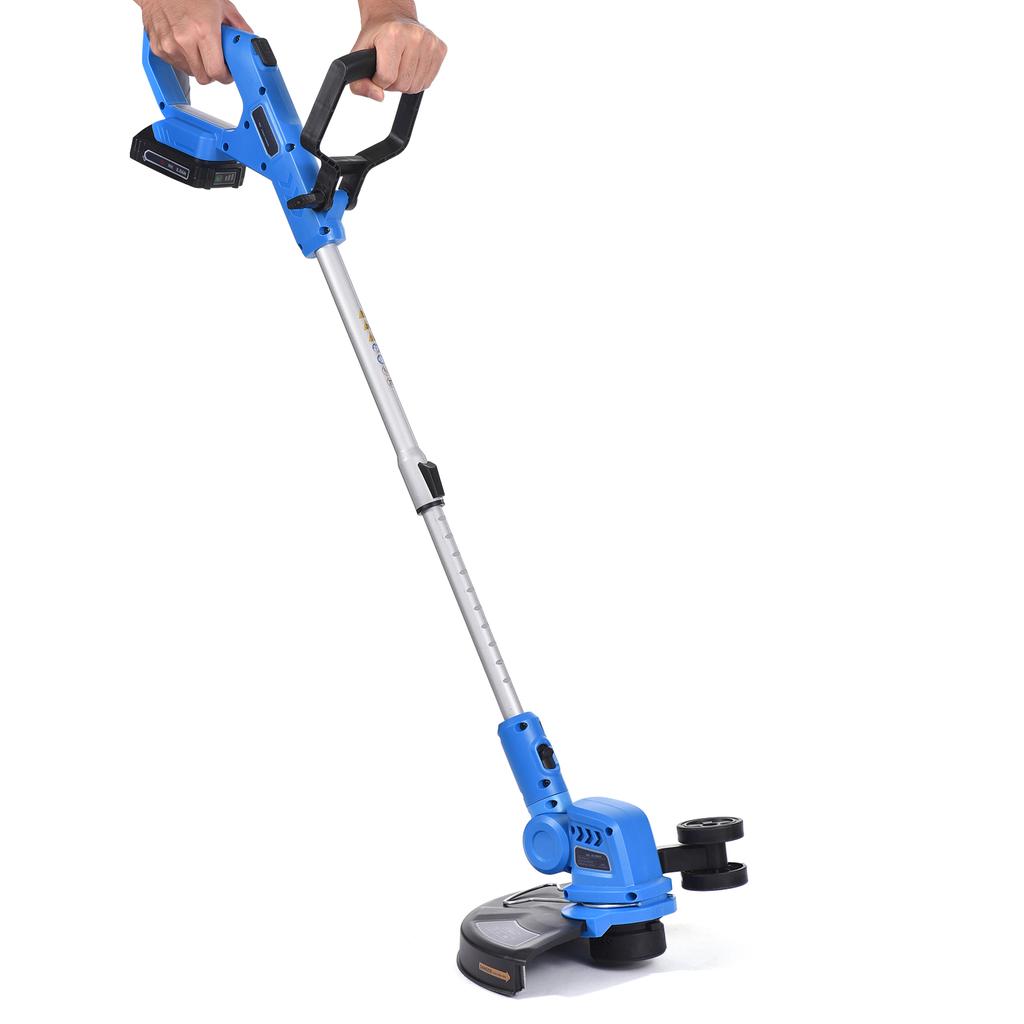 Geevorks 12-дюймовый беспроводной электрический триммер с автоматической подачей, телескопический ручной триммер для травы, 20 В