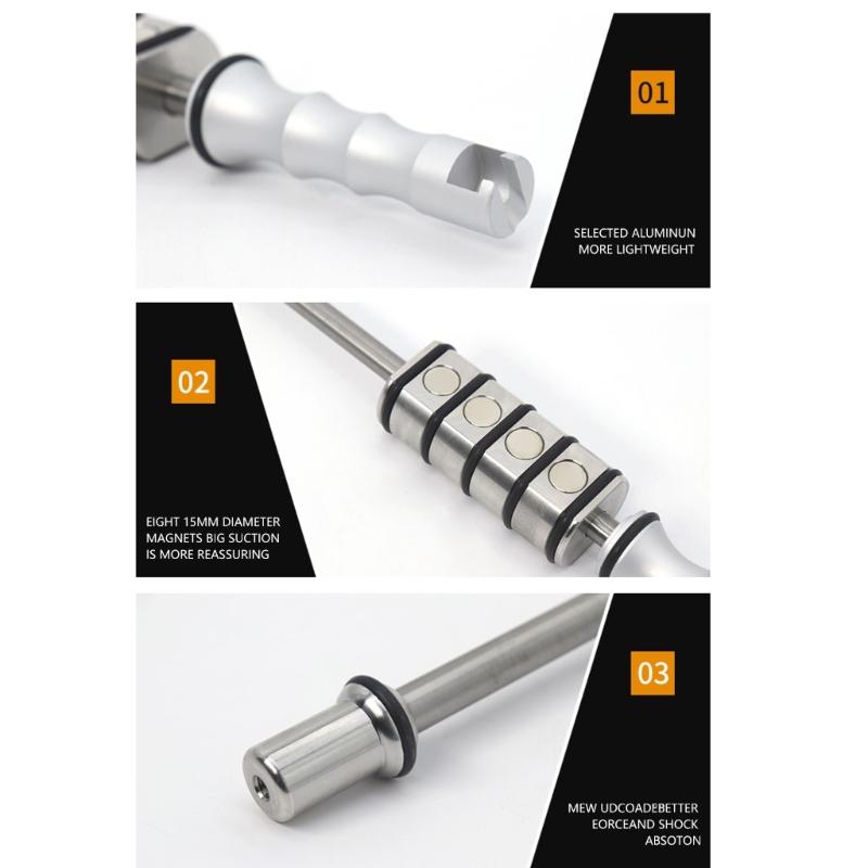 Легкий в переноске Магнитный молоток для удаления вмятин Магнитный съемник вмятин Эргономичная ручка Дизайн для легкого кузовного ремонта автомобиля