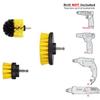 4pcs Yellow Electric Drill Cleaning Brush Car Detailing Drill Brush Set  Floor Cleaning