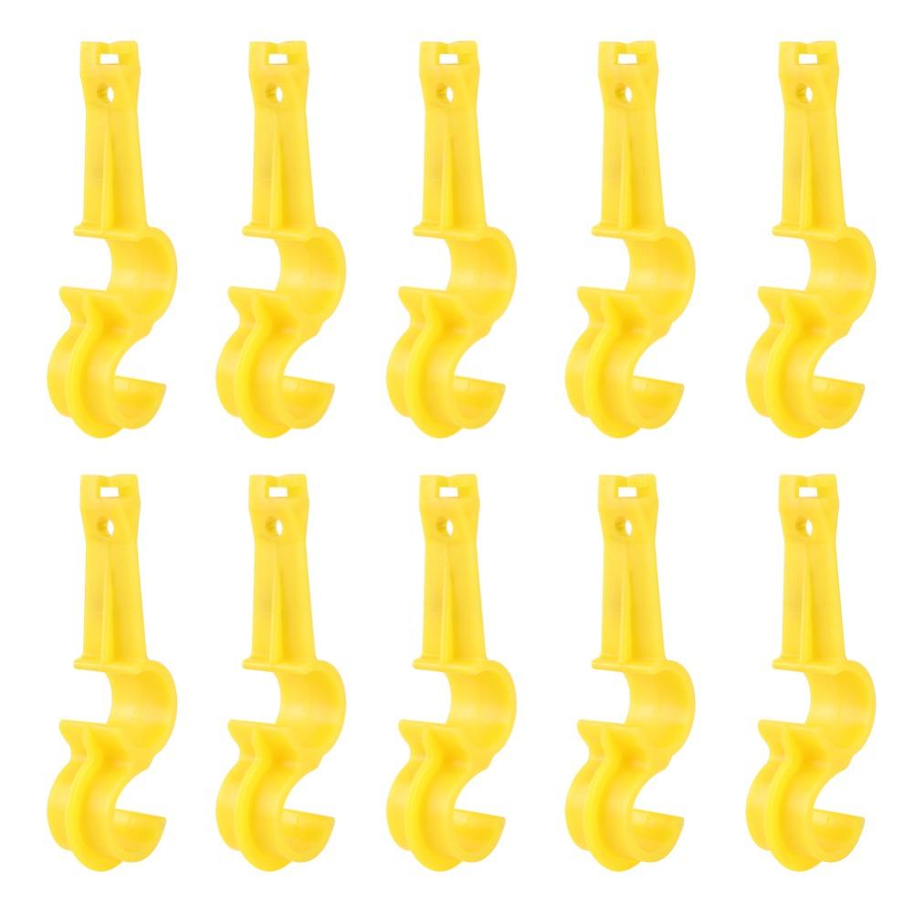 10pcs Dual Groove S-Type Frame Water Pipe Fixing Clips Farm Pipe Fasteners Farm Waterline System
