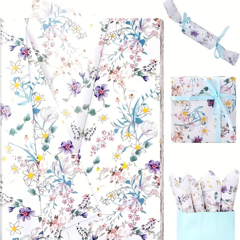 10 Sheets/set Floral Tissue Paper Plant and Flower Design Gift Wrapping, Crafts, Birthday, Wedding Decor, Bouquet Supplies, Versatile Decoration Paper