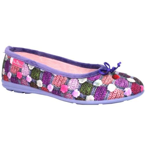 Lunar Womens/Ladies Magic Spotted Slippers