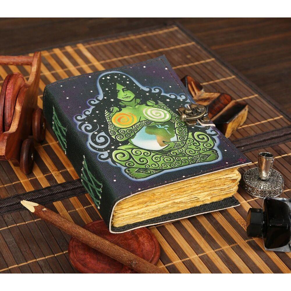 Журнал Матери земли, Древо жизни, Винтажный кожаный журнал, блокнот, викканский