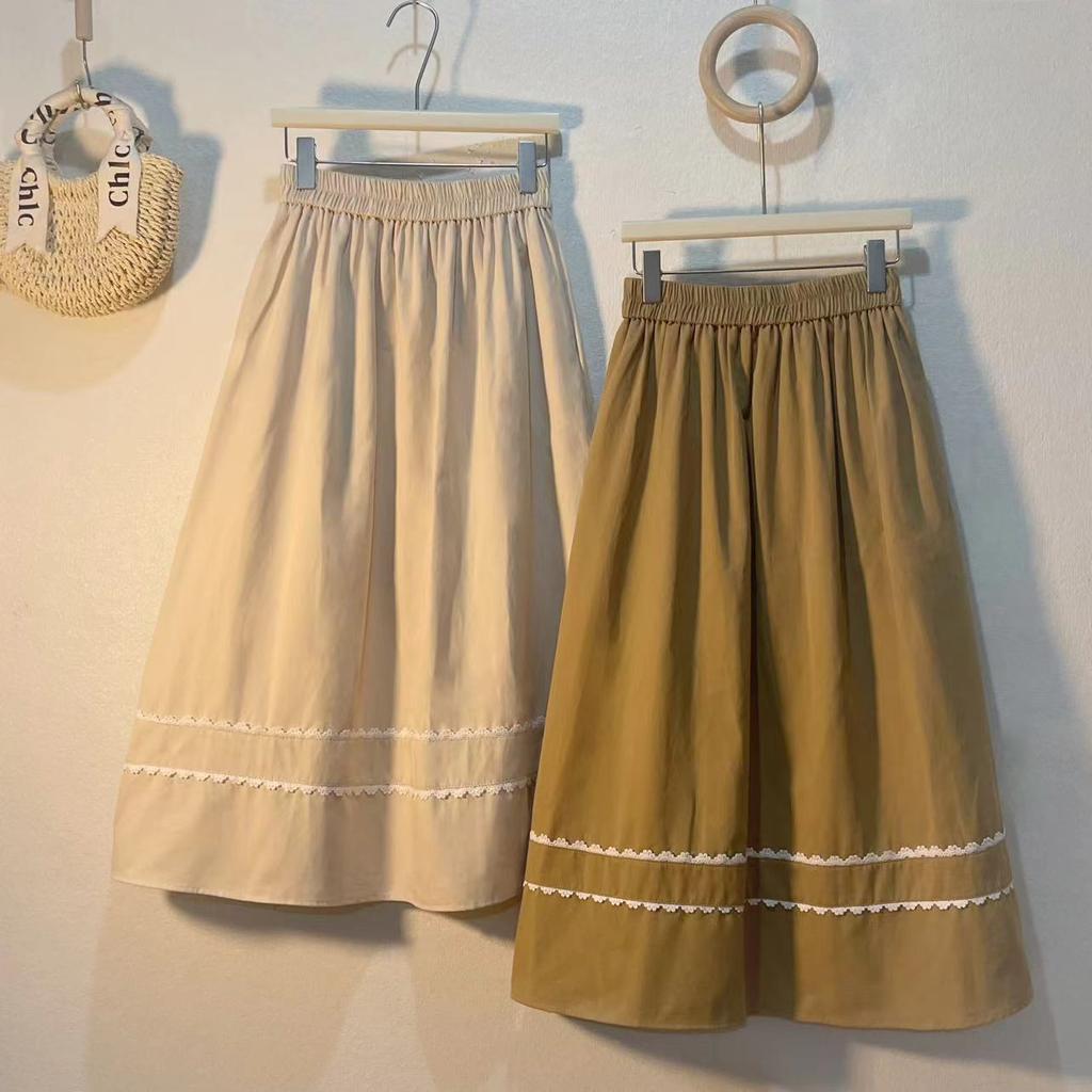 Женская универсальная однотонная юбка миди с вырезами, высокой талией, карманом и эластичной резинкой - трендовая уличная одежда