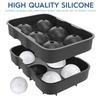 2/4/6 Spheres Ice Ball Maker Mold Food Grade Silicone Ice Cream Mold Easy Release Ice Cube Tray For Cocktails Whiskey Cold Drink