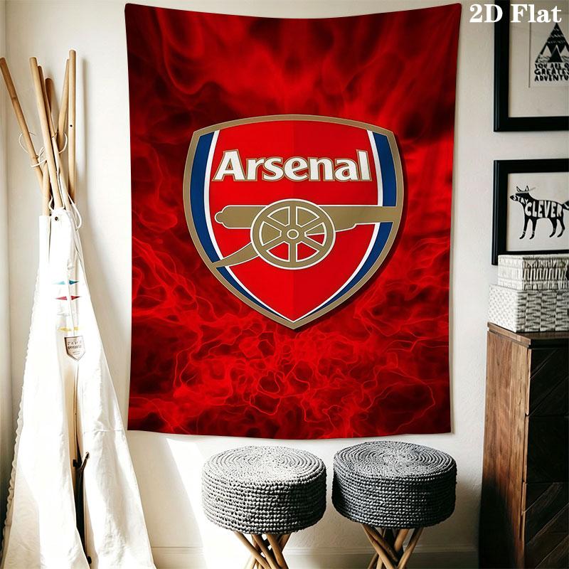 Arsenal logo Wall Hanging Printed Fabric Blanket Decorative Tapestries for Bedroom Living Room Home Decor