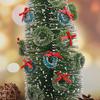 10Pcs Mini Christmas Wreaths Miniature Garden Home Decoration Dollhouse Decor